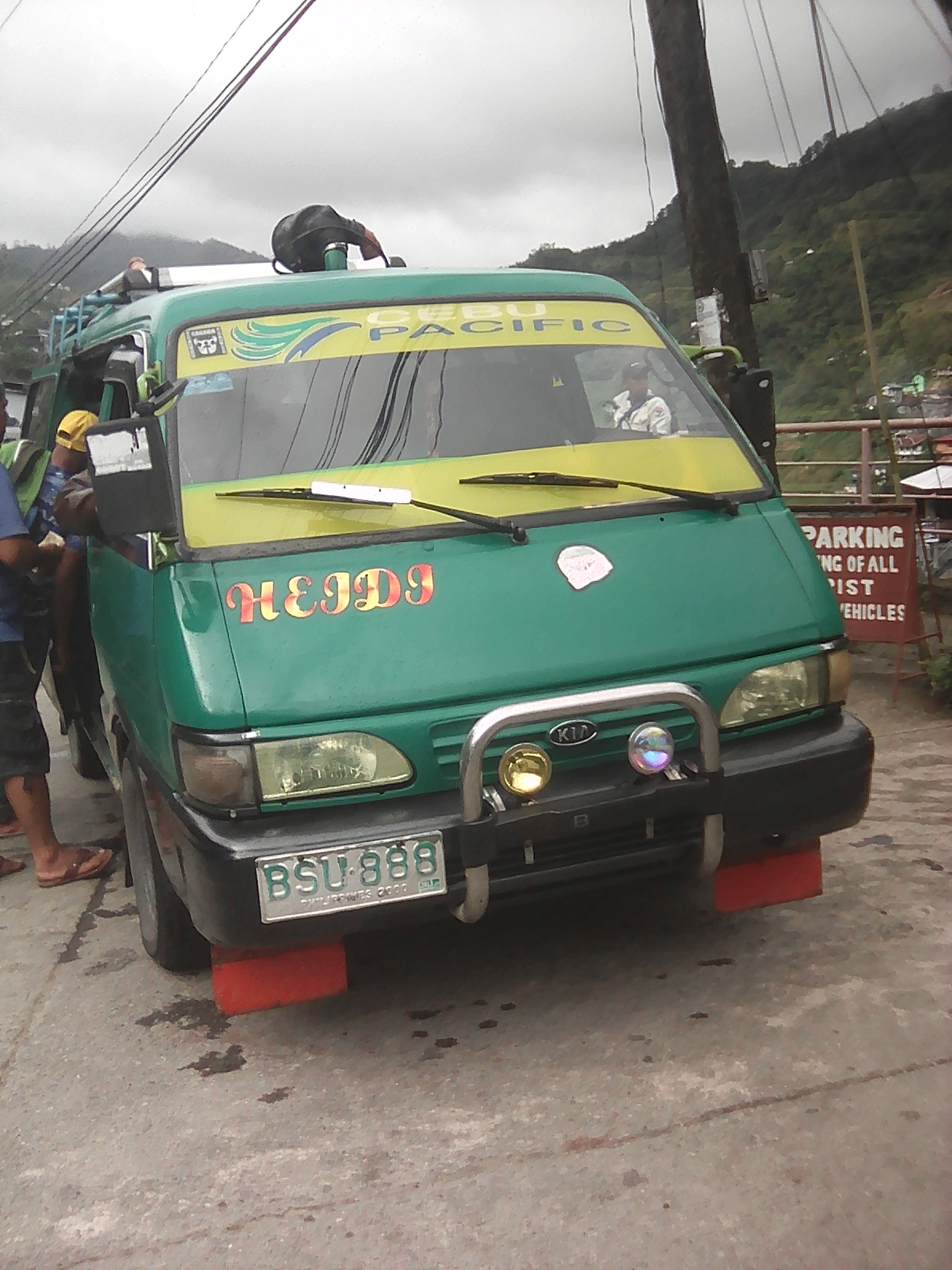 Arrival with van in Banaue.