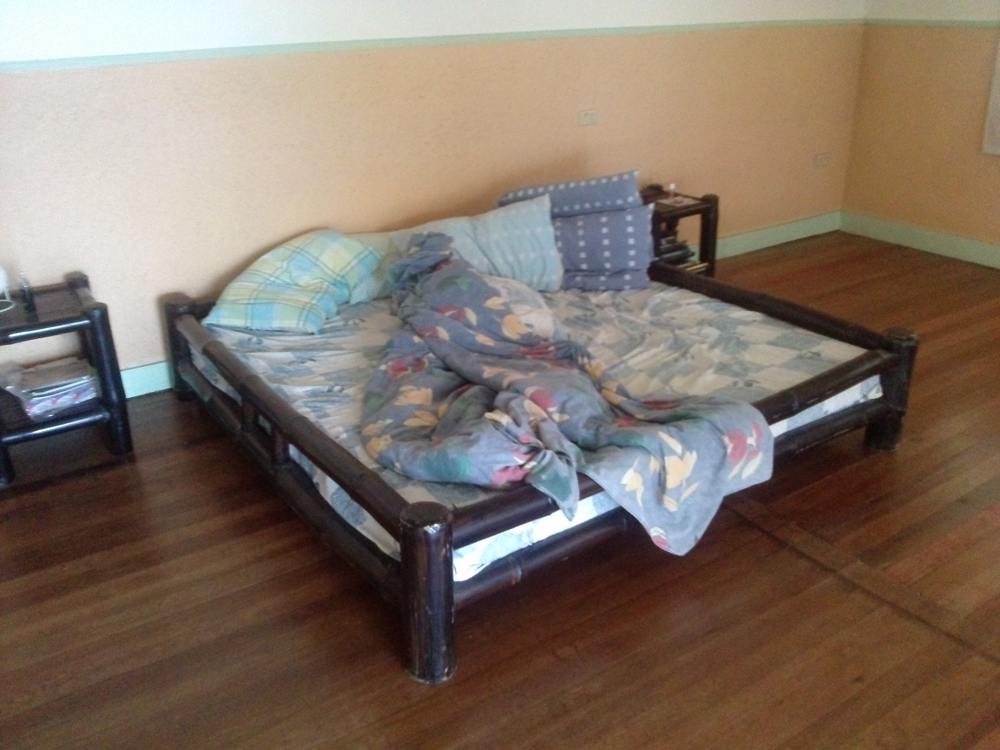 Unmade bed